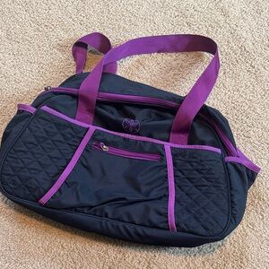 Gaiam Yoga Gym Bag - Purple and Black - Like New